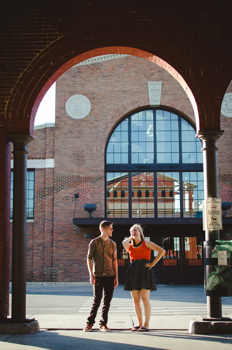 Eastern Market Detroit Engagement Photography