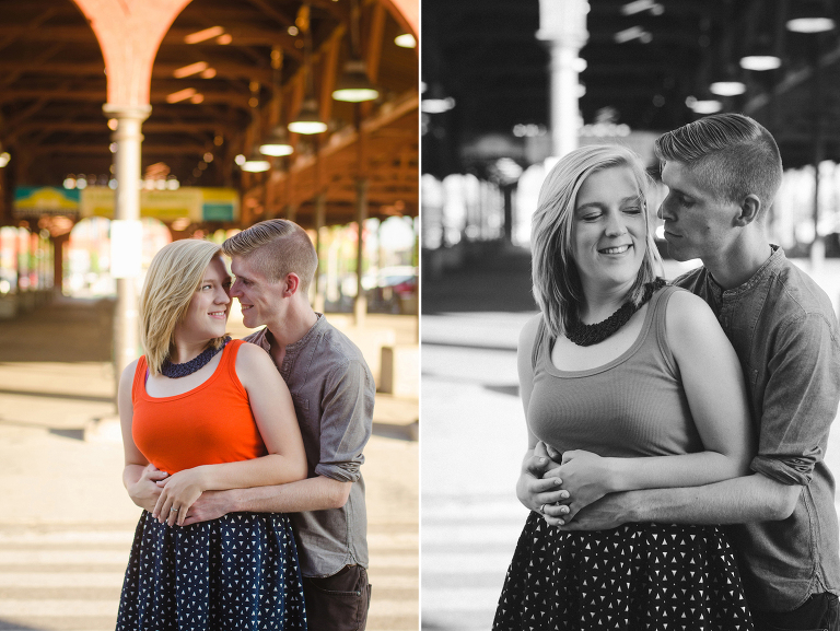 Eastern Market Detroit Engagement Photography