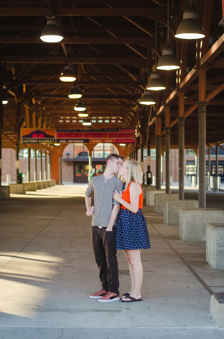 Eastern Market Detroit Engagement Photography