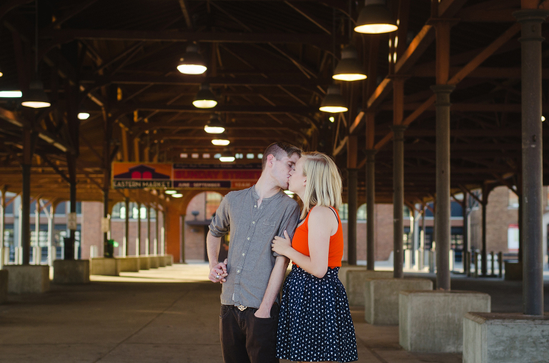 Eastern Market Detroit Engagement Photography