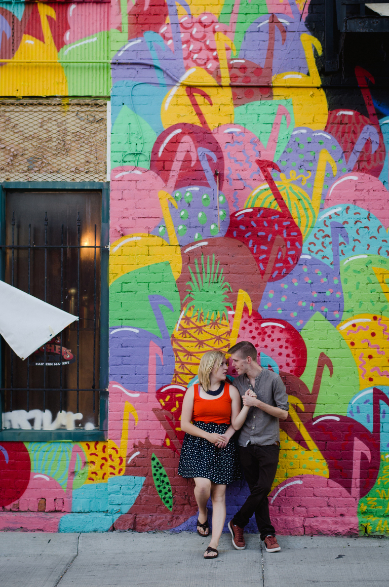 Eastern Market Detroit Engagement Photography